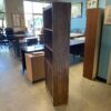 Mid-Century Modern Dark Wood Display Shelf and Cabinet