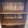 Mid-Century Modern Dark Wood Display Shelf and Cabinet