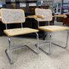 Tan Cesca Chair Set w/ Arm Rest