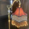 DALE TIFFANY Beaded Maroon Floor Lamp