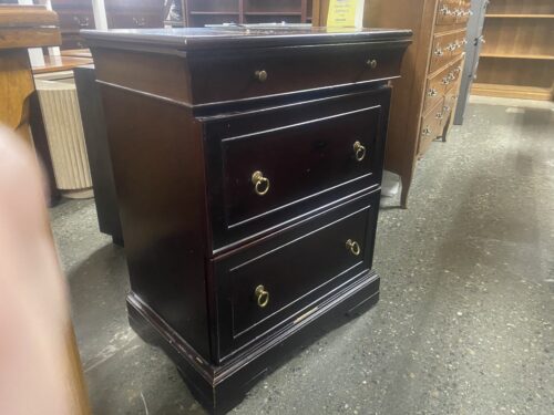 BOMBAY COMPANY Dark Cherry Wood 3 Drawer Side Dresser