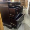 BOMBAY COMPANY Dark Cherry Wood 3 Drawer Side Dresser