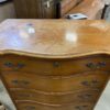 Vintage Serpentine 5 Drawer Tallboy Dresser