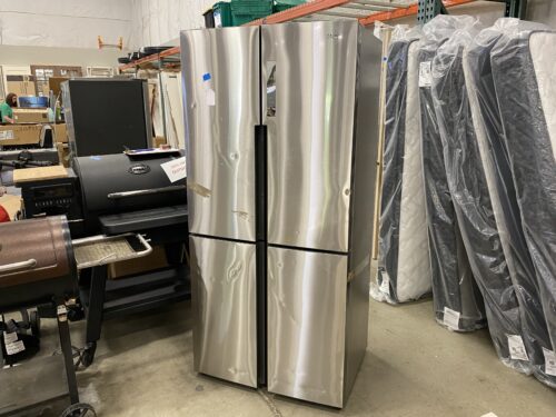 HAIER Stainless Steel 4 Door Fridge Model #HRQ16N3BGS