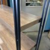 Modern Industrial 5 Tier Faux Wood Bookshelf