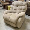 Ultra Plush Light Tan Rocking Manual Recliner
