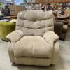 Ultra Plush Light Tan Rocking Manual Recliner