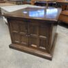 ETHAN ALLEN Vintage Espresso Finished Square 2 Door End Table