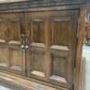 ETHAN ALLEN Vintage Espresso Finished Square 2 Door End Table