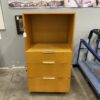 NEW! Warm Umber Toned 3 Drawer Display Cabinet