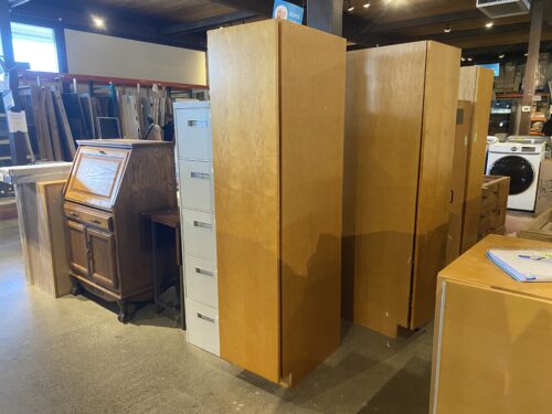 Tall Slim Sliding Shelf Cabinet
