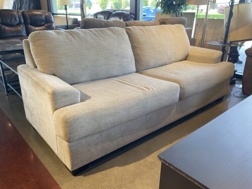 Neutral Clean-Lined 3-Seater Sofa