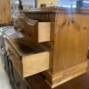 Oak Night Stand w/ Intricate Wood & Metal Handles