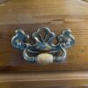 Oak Night Stand w/ Intricate Wood & Metal Handles