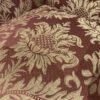 Red and Gold Damask Print Wingback Chair