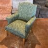 Formal Green Accent Chair