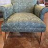 Formal Green Accent Chair
