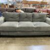 Dark Grey 3 Seat Sofa with Tuft Cushion Detail