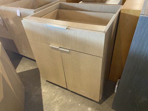Natural 30"W 1-Drawer Lower Cabinet