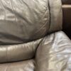 Dark Brown Leather Power Reclining Loveseat