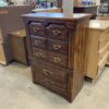 Wood 5 Drawer Tallboy Dresser