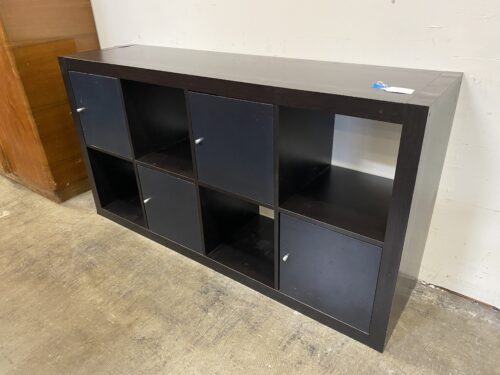IKEA Kallax 8 Cube Shelving Unit with Doors