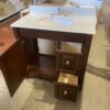 37.25"W Dark Brown Single Sink Vanity