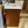 37.25"W Dark Brown Single Sink Vanity
