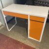 IKEA Micke Desk - Orange and White