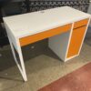 IKEA Micke Desk - Orange and White