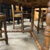 Vintage Wood Dining Table with 4 Chairs