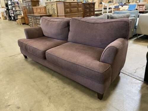 PIER 1 Dark Purple Wide Seat Sofa