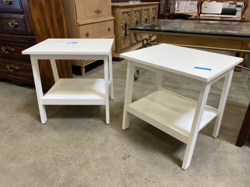 IKEA Lunnarp White 2 Tier Set of End Tables