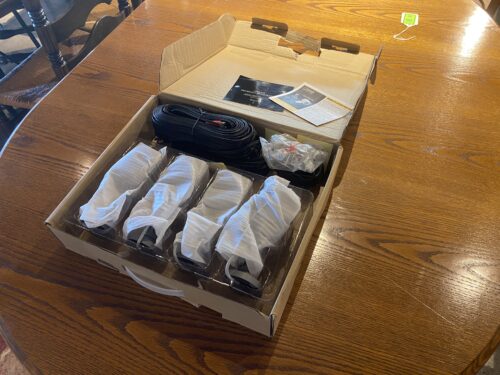 NEW! Q.SEE Color Security Cameras 4-Pack Model #QT-5716-8G9-1