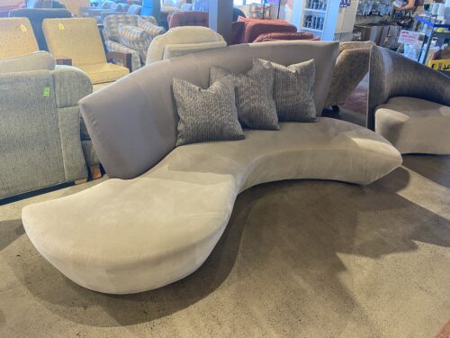 WEIMAN Vladimir Kagan Style Curved Sculptural Sofa