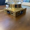 Vintage Etched Glass Jug Table Lamp