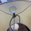 Vintage Etched Glass Jug Table Lamp