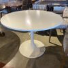 Round Tulip Style Dining Table in Classic White
