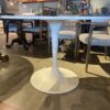 Round Tulip Style Dining Table in Classic White
