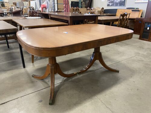 Antique Cherry Stained Large Oval Dining Table