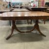 Antique Cherry Stained Large Oval Dining Table