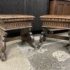 Pair of Antique Hand Carved Ornate Side Tables
