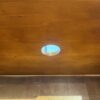 Tall Oak Storage Armoire with Shelves and Right Shoe Compartments