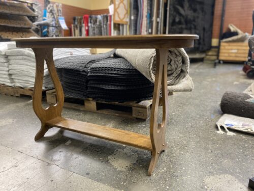 Oval Oak Sofa Table