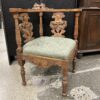 Antique Hand Carved Ornate Corner Chair