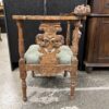 Antique Hand Carved Ornate Corner Chair