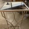 Petite Square Mirror Top Accent Table