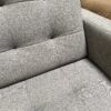 Dark Grey Tufted Long Cushion Couch