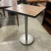 Butcher Block Cocktail Table with Metal Legs