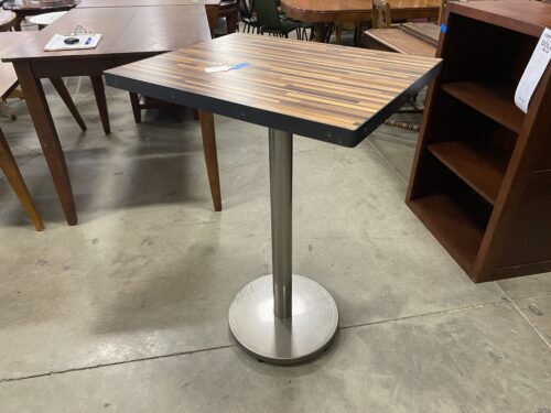 Butcher Block Cocktail Table with Metal Legs